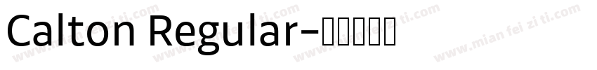 Calton Regular字体转换